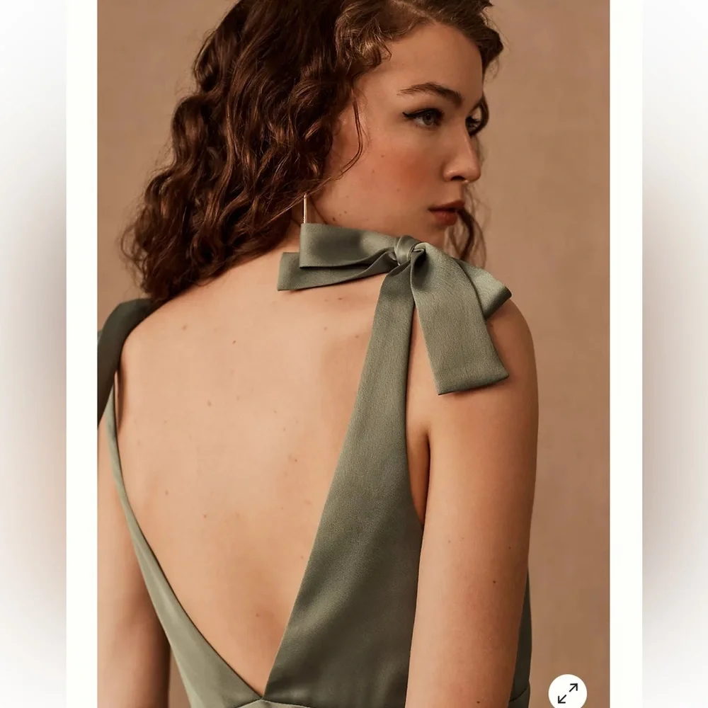 BHLDN Hudson Satin Dress (Bridesmaid) - Picture 4 of 7